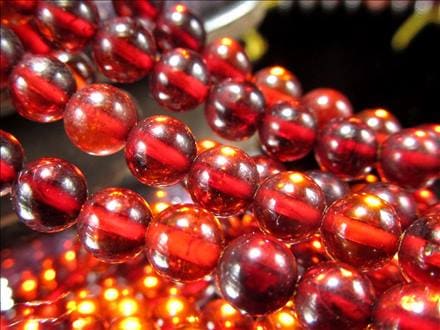 アンバー 琥珀 バルティックアンバー ビーズ連 連材