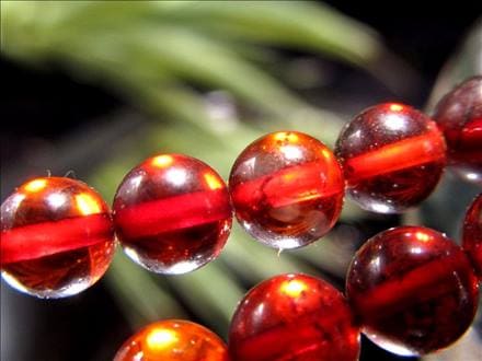 アンバー 琥珀 バルティックアンバー ビーズ連 連材