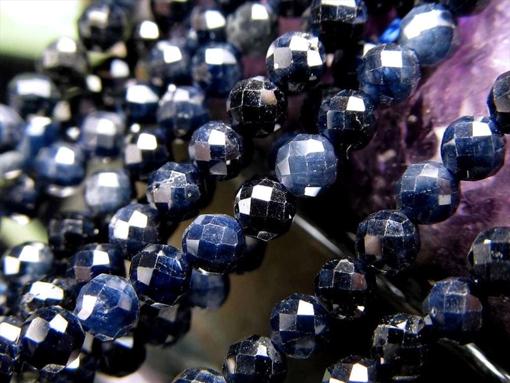 サファイア,青玉,ビーズ連,連材