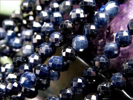 サファイア,青玉,ビーズ連,連材