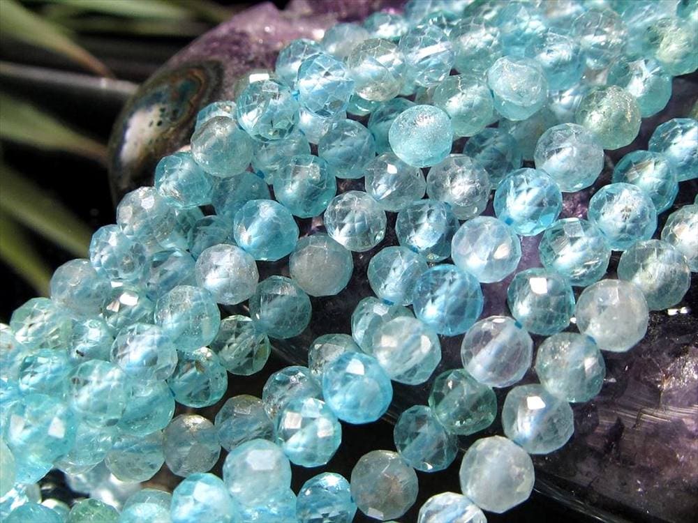 スカイアパタイト,アパタイト,燐灰石,カット,ビーズ連,連材