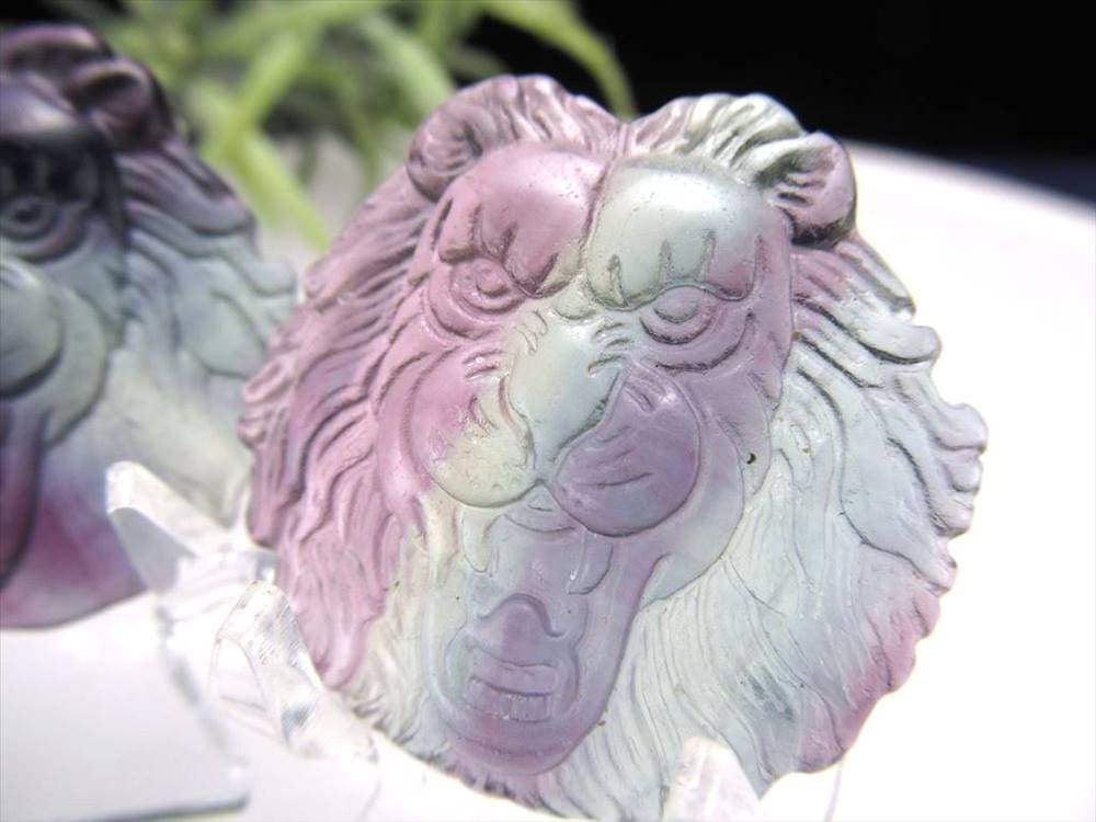 フローライト 蛍石 タンブル カービング お守り