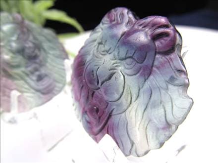 フローライト 蛍石 タンブル カービング お守り