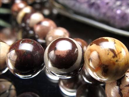 カプチーノジャスパー 碧玉 ジャスパー ビーズ連 連材