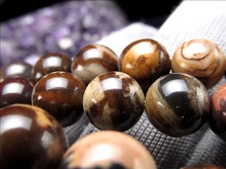 カプチーノジャスパー 碧玉 ジャスパー ビーズ連 連材