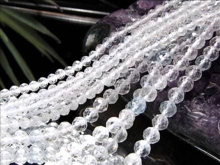 トパーズ,黄玉,カラーレス,ビーズ連,連材