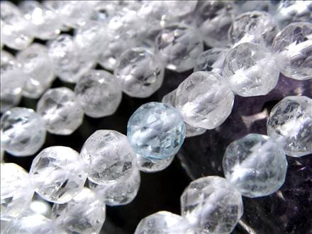 トパーズ,黄玉,カラーレス,ビーズ連,連材