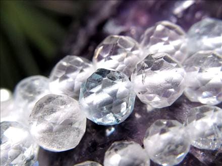 トパーズ,黄玉,カラーレス,ビーズ連,連材