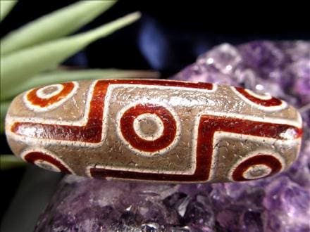 天珠,馬蹄痕天珠,至純天珠,瑪瑙,黒鳶赤紋