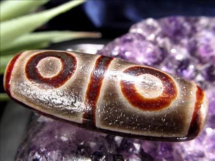 天珠,馬蹄痕天珠,至純天珠,瑪瑙,黒鳶赤紋