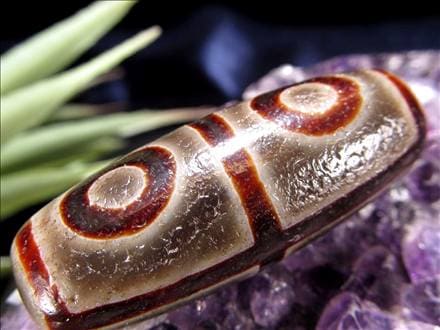 天珠,馬蹄痕天珠,至純天珠,瑪瑙,黒鳶赤紋