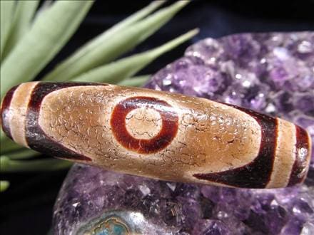 天珠,馬蹄痕天珠,至純天珠,瑪瑙,黒鳶赤紋