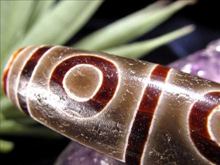 天珠,馬蹄痕天珠,至純天珠,瑪瑙,黒鳶赤紋