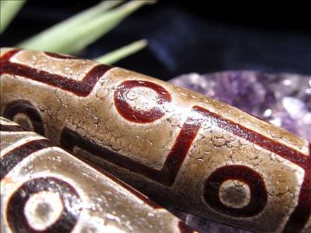 天珠,馬蹄痕天珠,至純天珠,瑪瑙,黒鳶赤紋