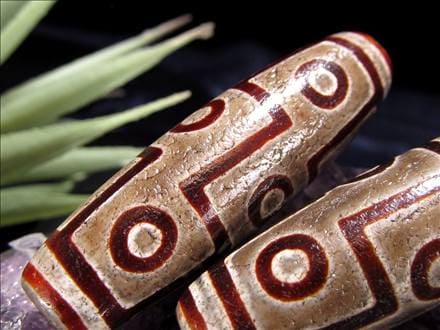 天珠,馬蹄痕天珠,至純天珠,瑪瑙,黒鳶赤紋