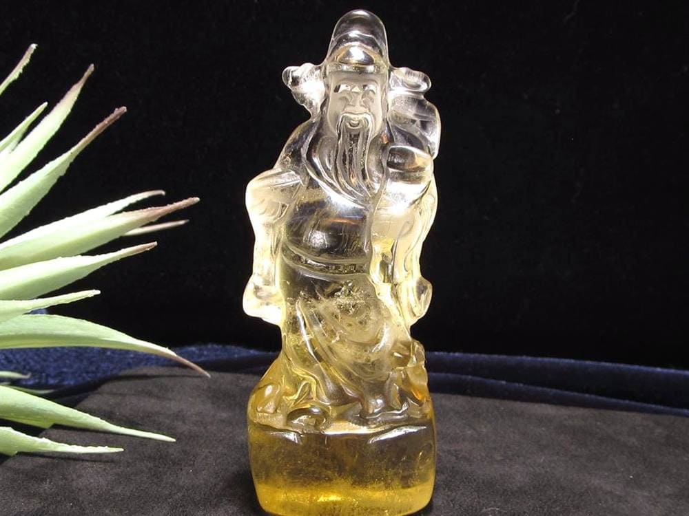 財神 置物 シトリン 彫刻 仏教