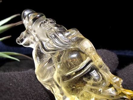 財神 置物 シトリン 彫刻 仏教