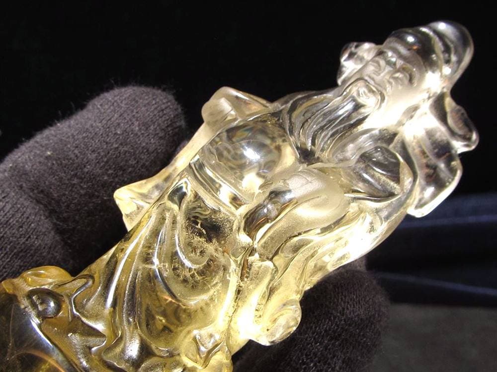 財神 置物 シトリン 彫刻 仏教