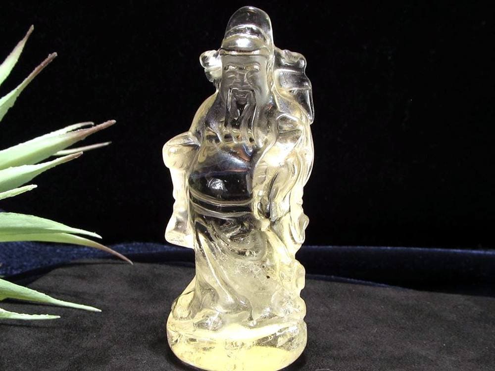 財神 置物 シトリン 彫刻 仏教