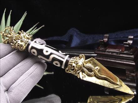 密教法具,プルパ,天珠,金剛杭,置物