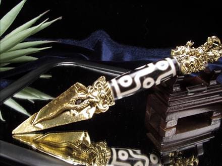 密教法具,プルパ,天珠,金剛杭,置物