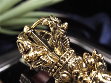 密教法具,プルパ,天珠,金剛杭,置物