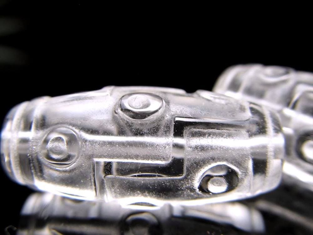 九眼天珠 水晶 クリスタル天珠 水晶天珠