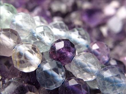 フローライト,蛍石,マルチカラー,ビーズ連,連材