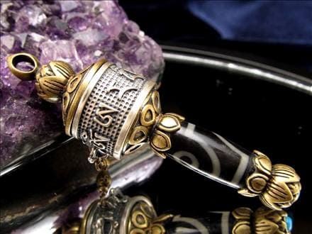 天珠 マニコロ マニ車 摩尼車 転経器 金剛杵