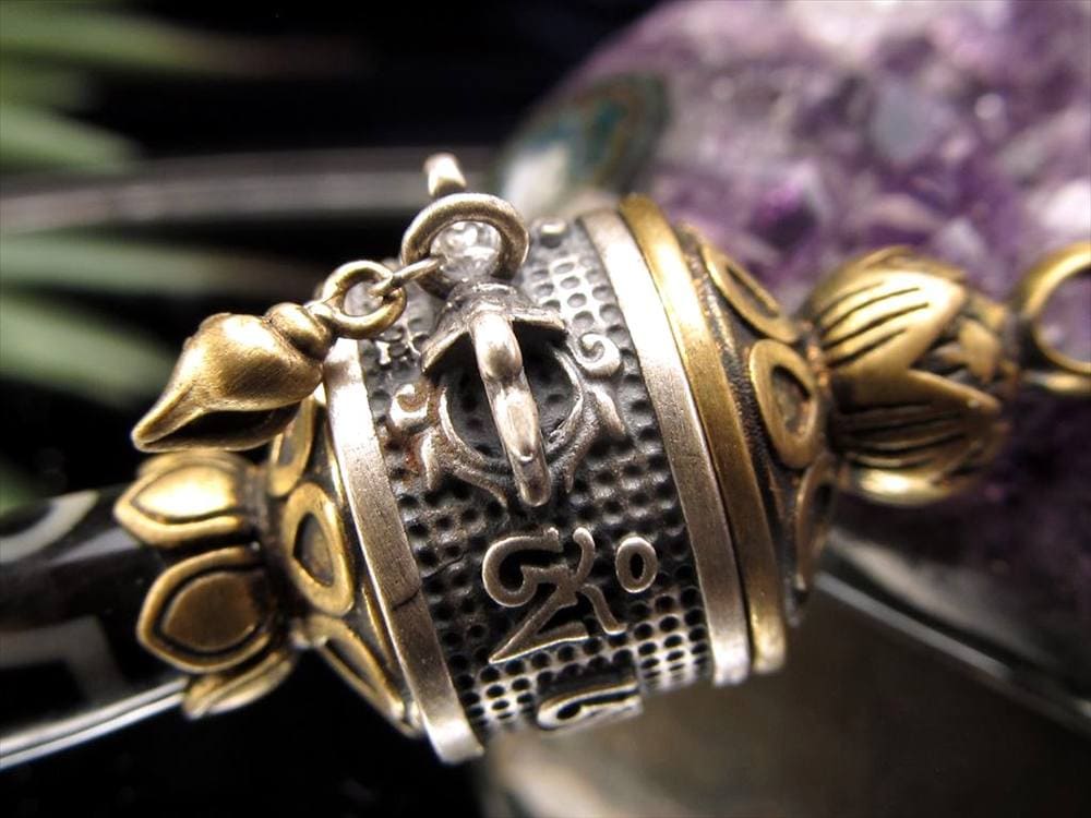 天珠 マニコロ マニ車 摩尼車 転経器 金剛杵