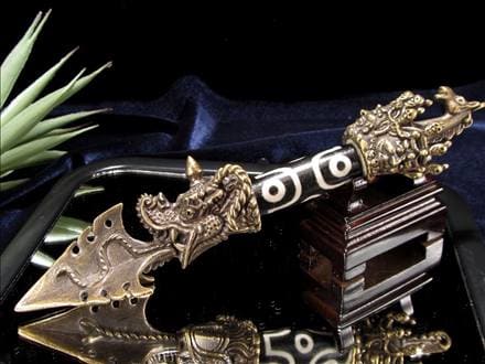 密教法具,プルパ,天珠,金剛杭,置物