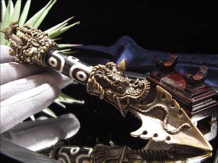 密教法具,プルパ,天珠,金剛杭,置物