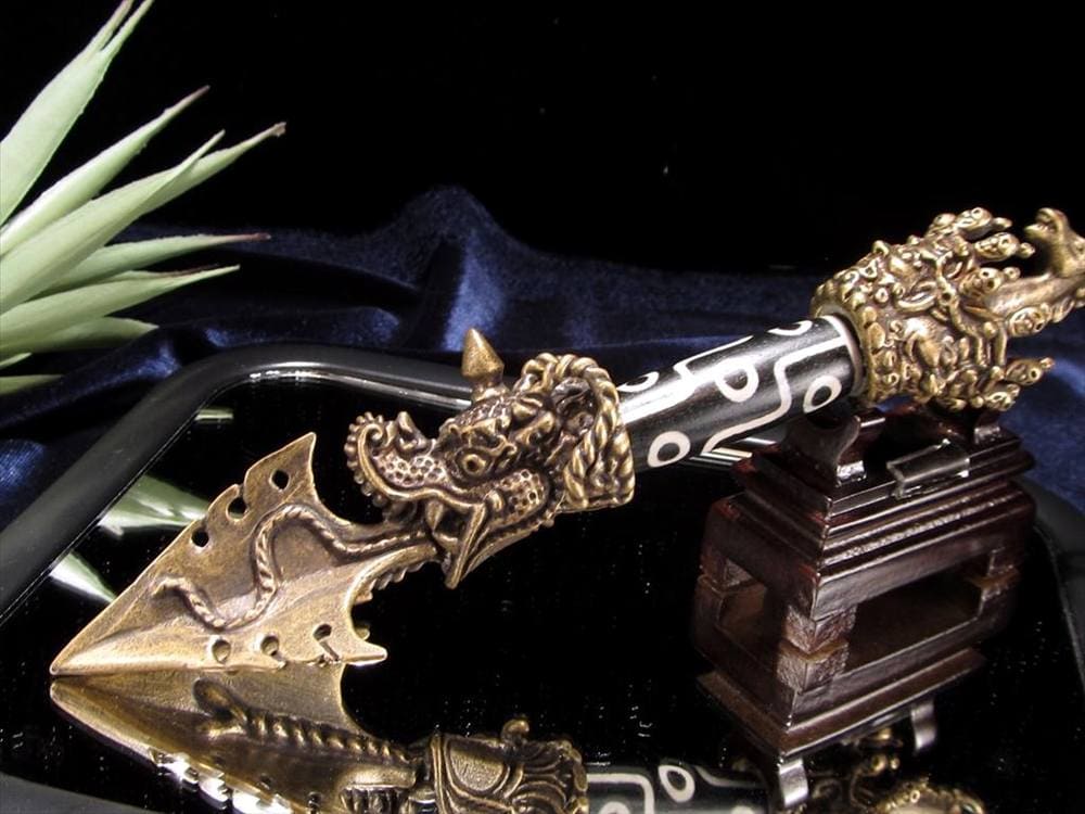 密教法具,プルパ,天珠,金剛杭,置物