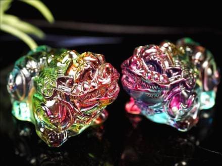 クリスタルガラス,置物,レインボー,貔貅,ヒキュウ