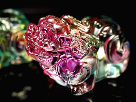 クリスタルガラス,置物,レインボー,貔貅,ヒキュウ