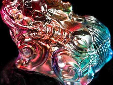 クリスタルガラス,置物,レインボー,貔貅,ヒキュウ