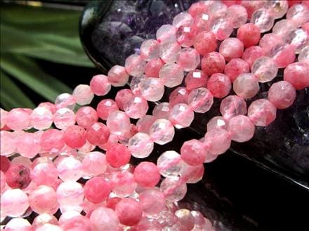 ロードナイト,薔薇輝石,ロードナイトシリカ,ビーズ連,連材