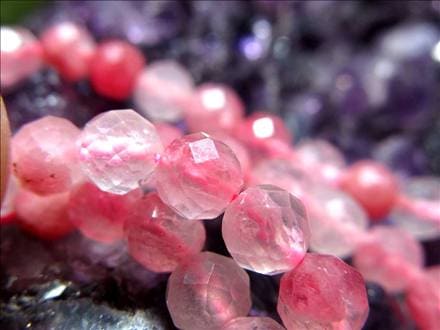 ロードナイト,薔薇輝石,ロードナイトシリカ,ビーズ連,連材