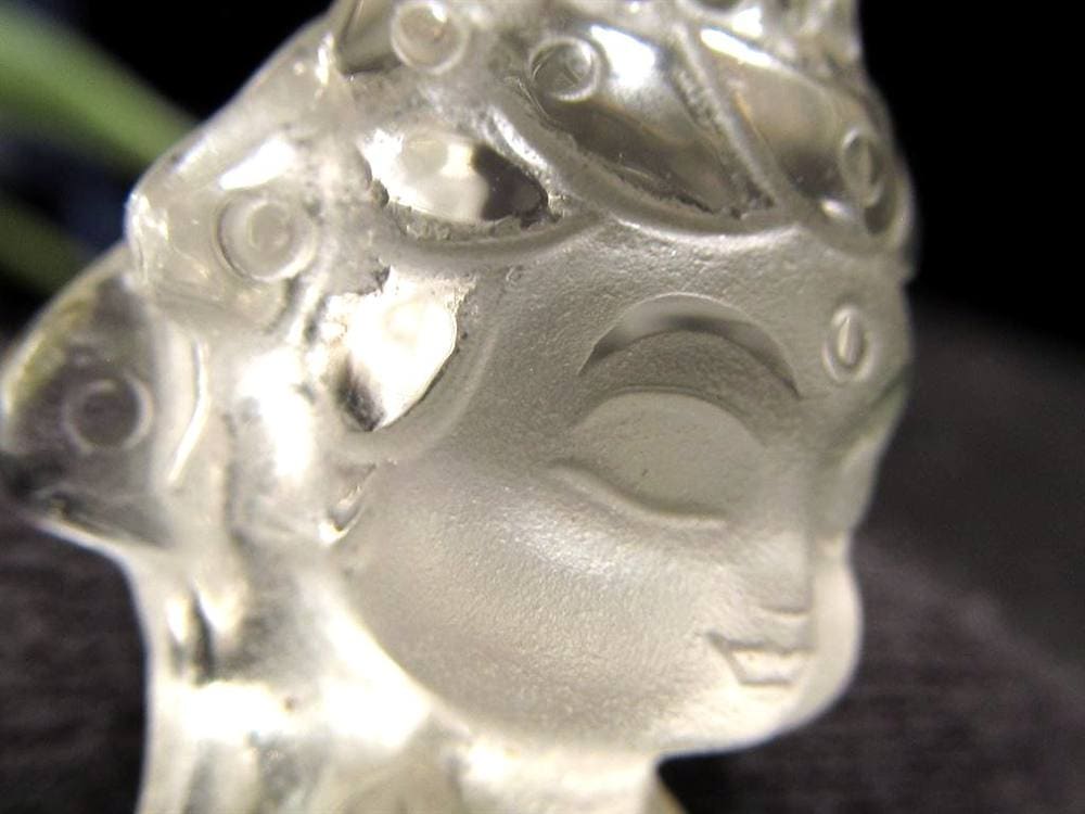 観音 置物 シトリン 彫刻 仏教