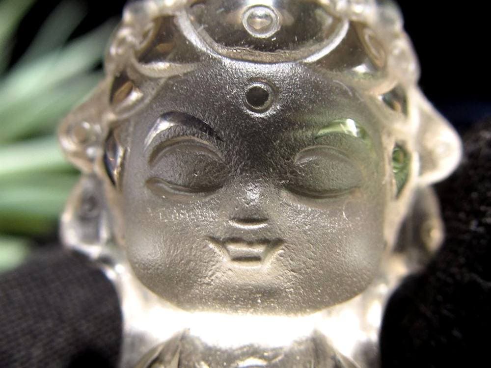 観音 置物 シトリン 彫刻 仏教