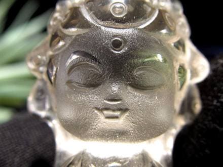 観音 置物 シトリン 彫刻 仏教