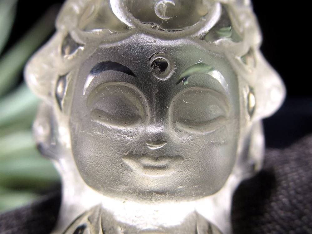 観音 置物 シトリン 彫刻 仏教
