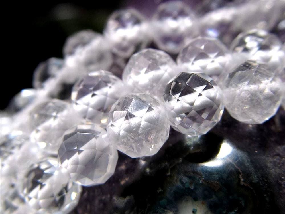 水晶,クォーツ,クリスタル,ビーズ連,連材