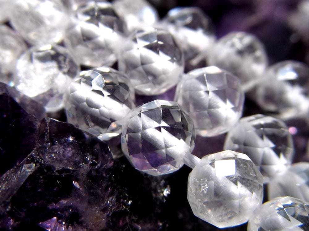 水晶,クォーツ,クリスタル,ビーズ連,連材