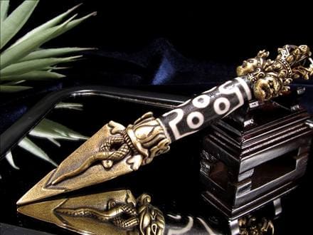 密教法具,プルパ,天珠,金剛杭,置物