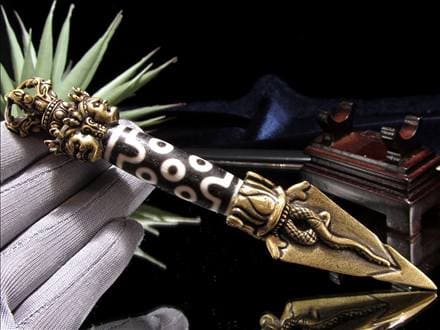 密教法具,プルパ,天珠,金剛杭,置物