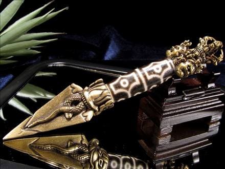 密教法具,プルパ,天珠,金剛杭,置物