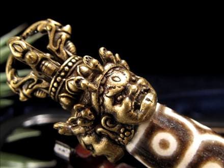 密教法具,プルパ,天珠,金剛杭,置物