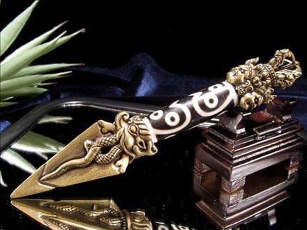 密教法具,プルパ,天珠,金剛杭,置物