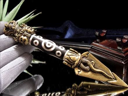 密教法具,プルパ,天珠,金剛杭,置物